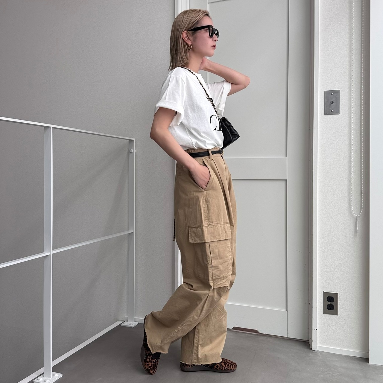 カットオフワイドカーゴPT/ベージュ