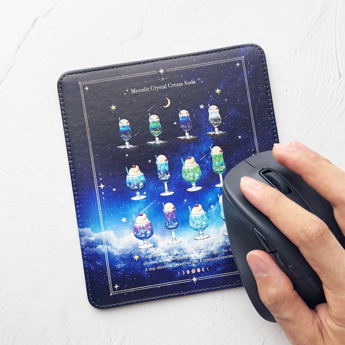 【マウスパッド】星空と鉱物のクリームソーダ標本 | マルチパッド