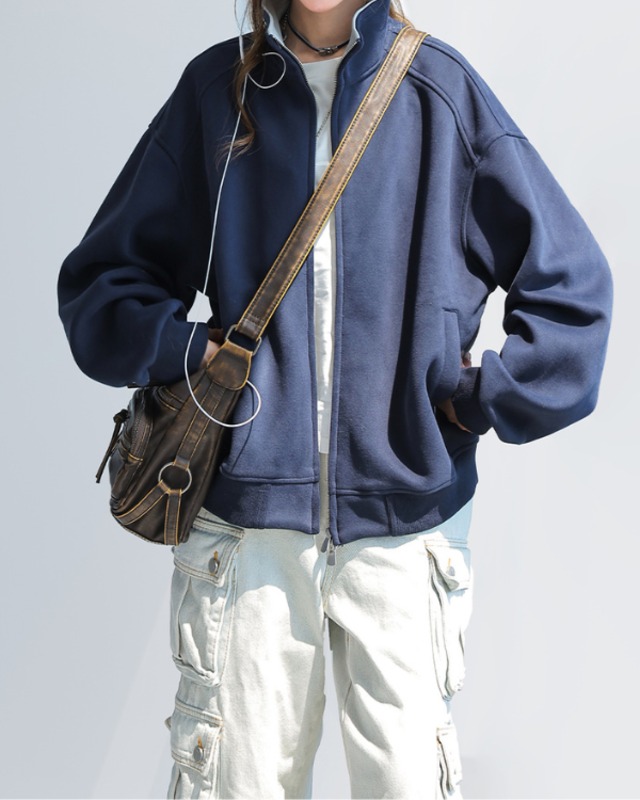 Oversized Zip-Up Parka（4color）［A0344］