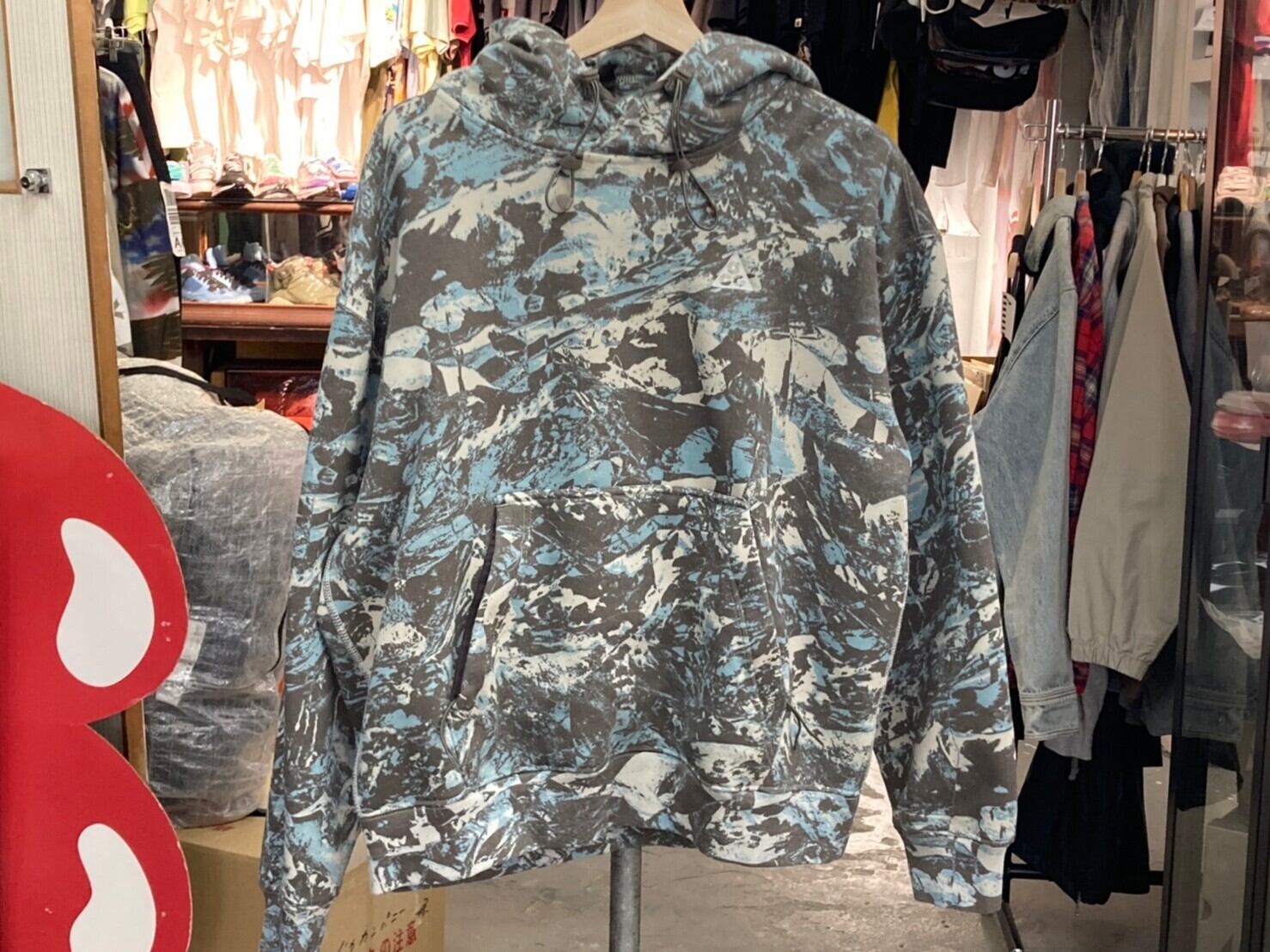 NIKE AS U NRG TF ACG FLC PO HOODIE LIGHT BONE MEDIUM DJ1426-072  