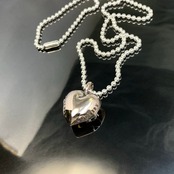 HEART pink silver PENDANT/ ハートペンダント ピンクシルバー