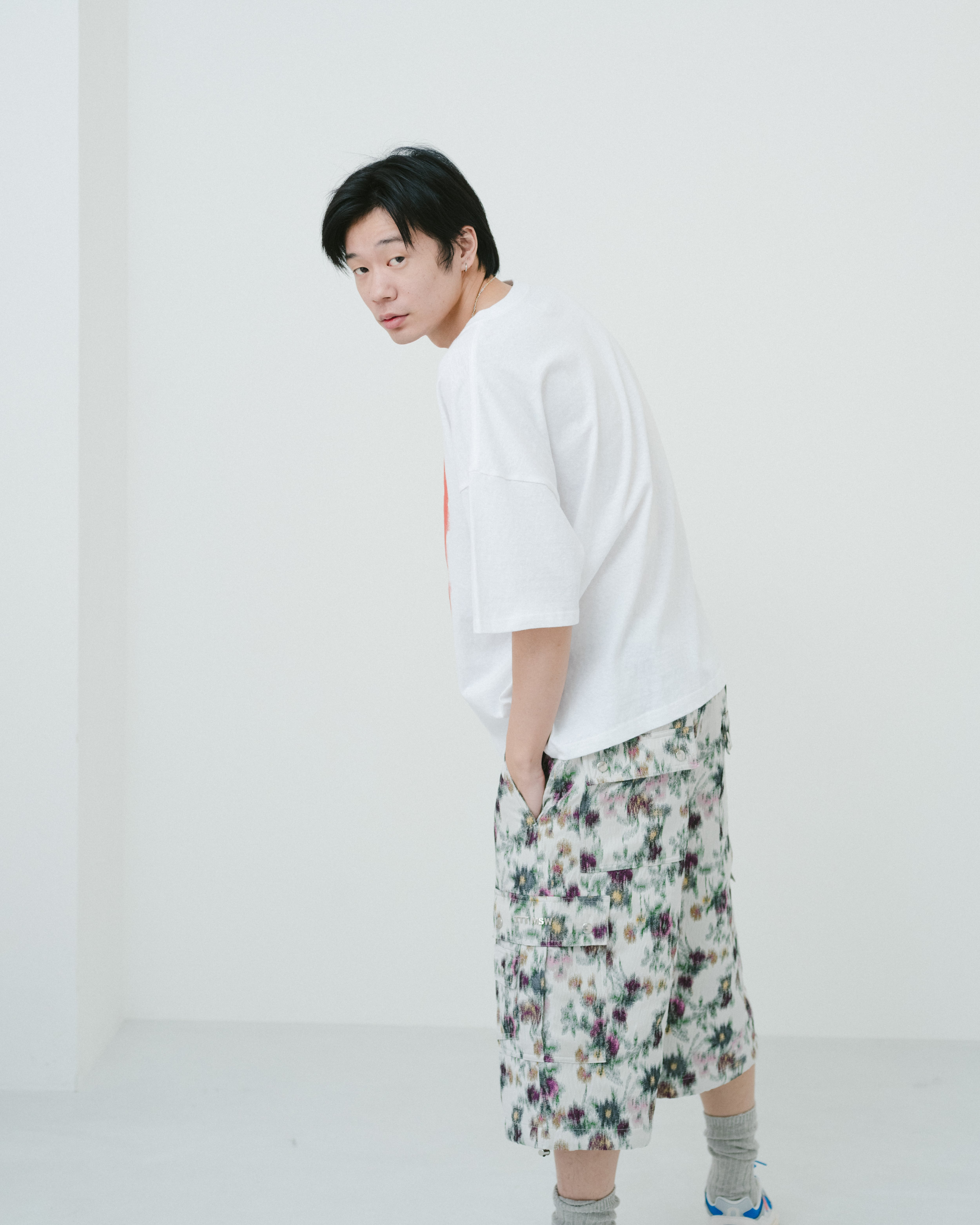 Flower jacquard half pants（WHITE） | TTTMSW