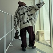 バラクラバフードマフラー/モカ