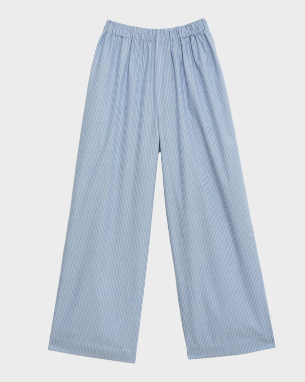 BASERANGE/ベースレンジ CLAUDE PANTS(ブルー) Baserange (ベースレンジ) CLAUDE PANTS (BLUE STRIPE) | H Nagano