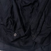 BACCA バッカ シャドーチェック スキッパー 長袖シャツ 38/ネイビー/ブラウス