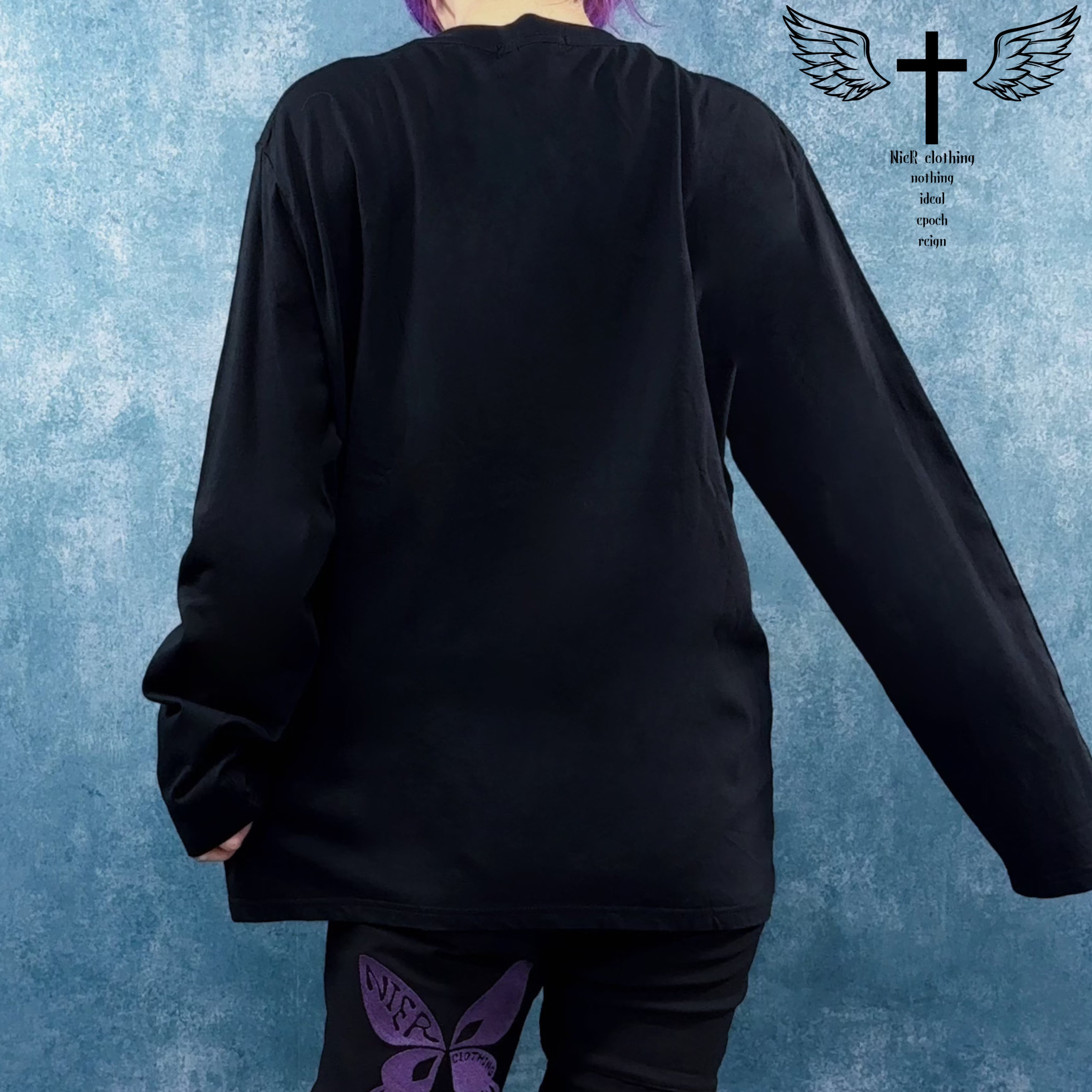 BLACK LONG CUTSEW【とりあえず謝罪。】 | NIER CLOTHING