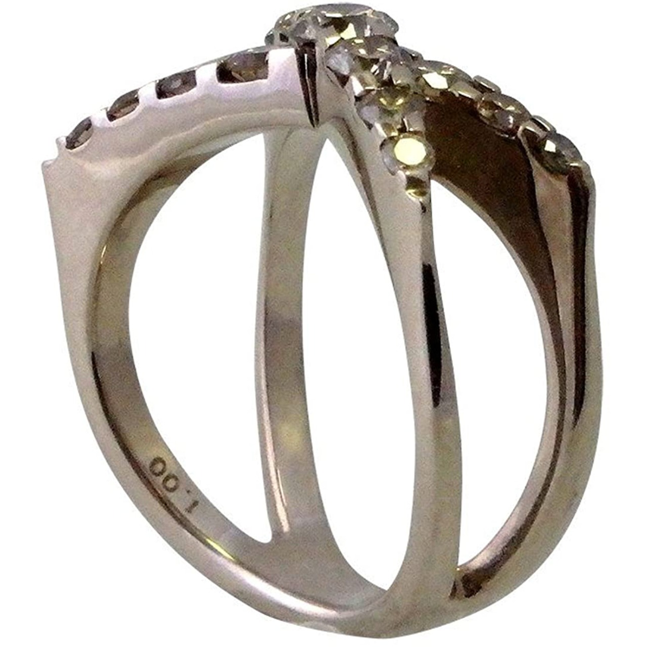 K18 ブラウンダイヤモンドリング D-1.00ct 12号 カシケイ BROWN DIAMOND NAKED 人気 おしゃれ シャープ シック 専用ケース付き 保証書付き
