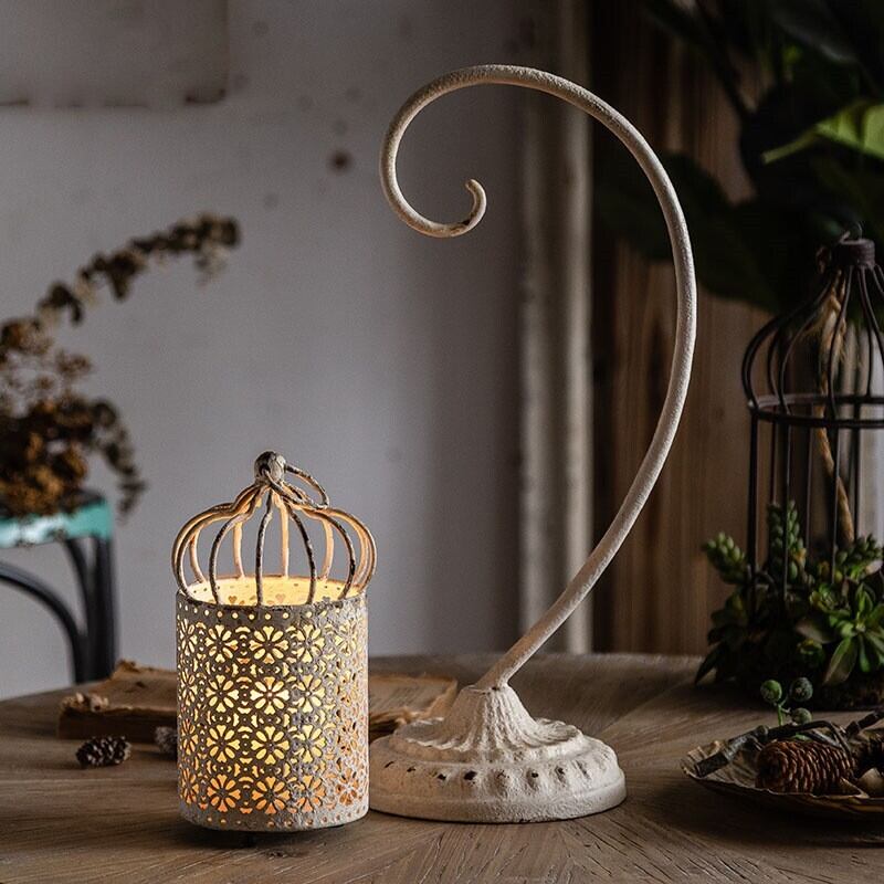 キャンドル ホルダー ヴィンテージ調 鳥かご風 おしゃれ かわいい