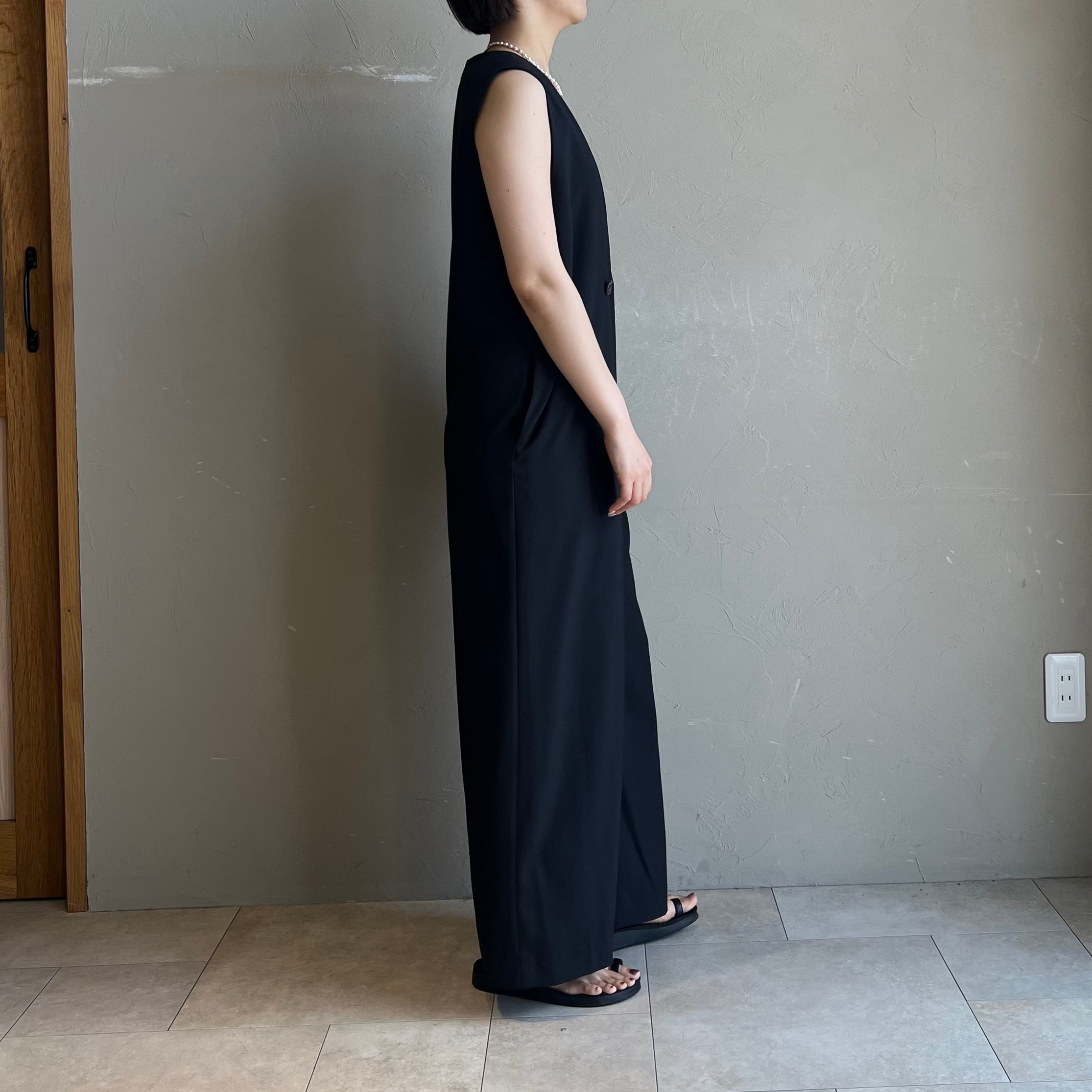 CLOCHE 】麻調Vネックコンビネゾン | valance 福井｜レディース