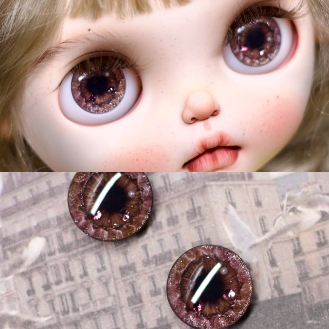 受注製作】【ブライス用アイチップ】ドールアイ Blythe カスタムアイ