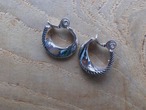 AMERICA Vintage silver color push on earring