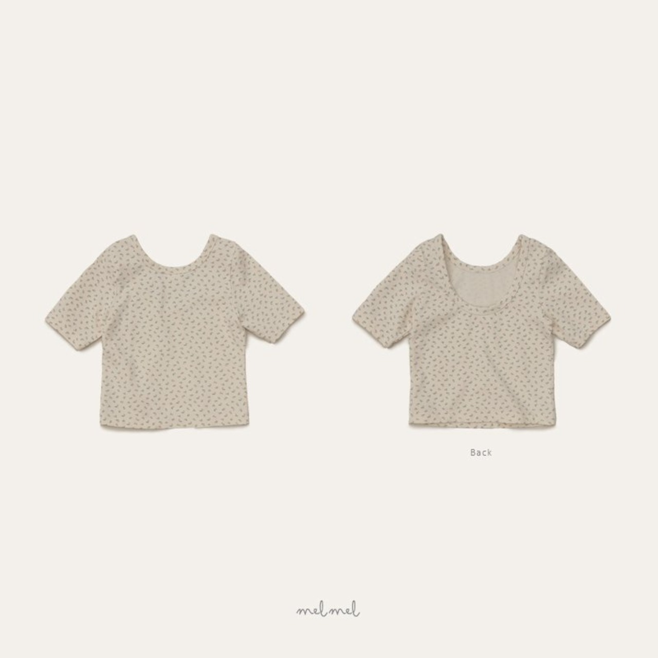 【取寄/韓国直送】melmel 26/SM スコップTシャツ（フラワー） ｜夏服｜韓国子供服