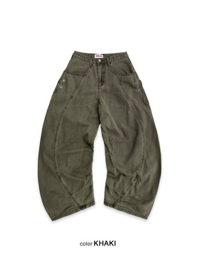 ユニセックス日本未発売Curve Eyelet Studs PT／khaki