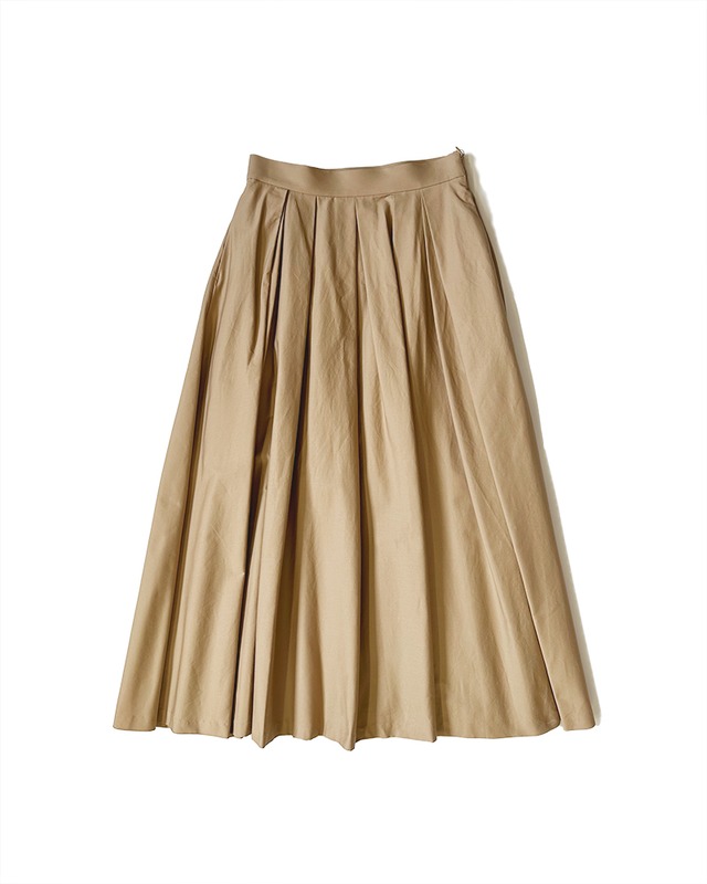 Side tuck flare Skirt / BRAHMIN