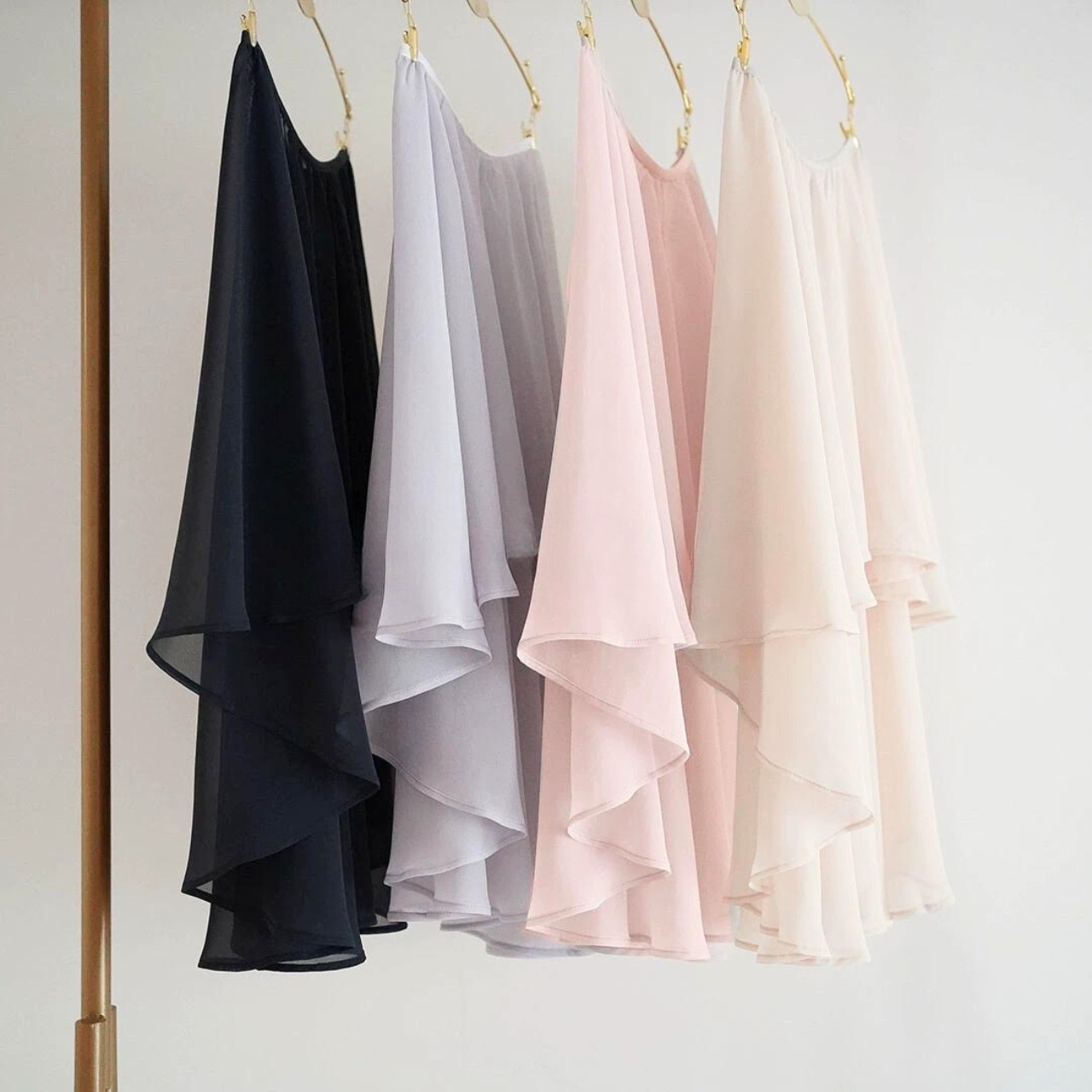 パドポワソン ドレープスカート 8色展開 L1200