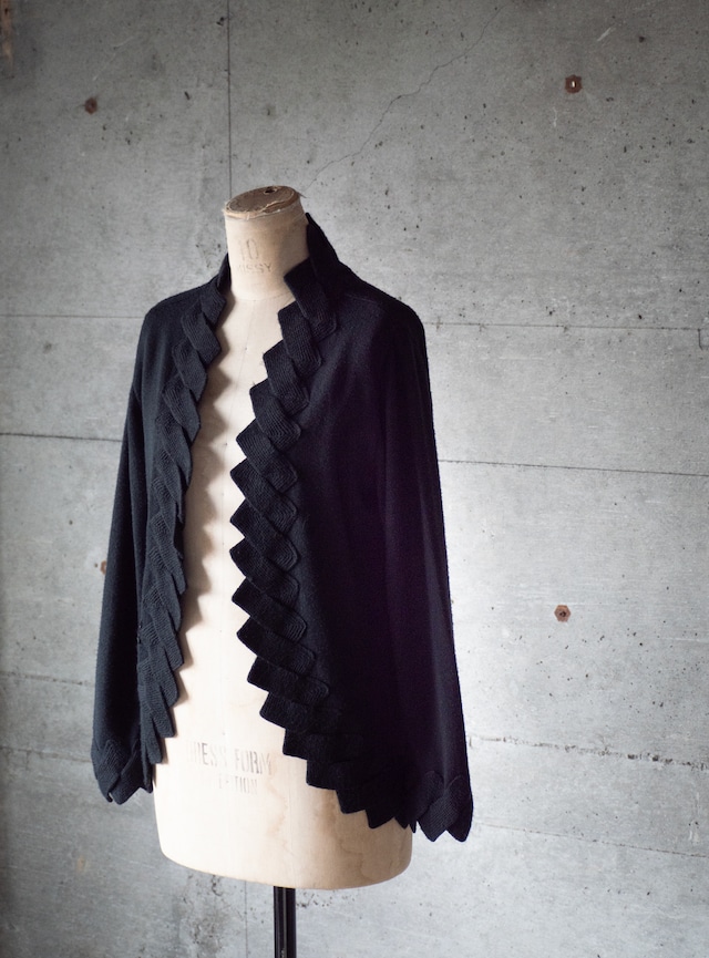 unknown 1980s Jagged hem cardigan