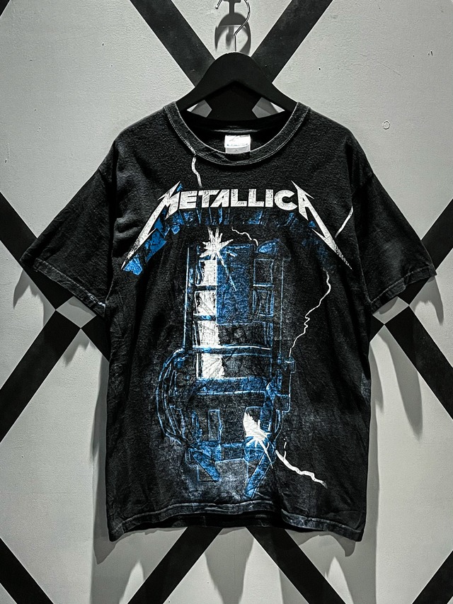 【X VINTAGE】"METALLICA" "Ride The Lightning" Print Design T-Shirt