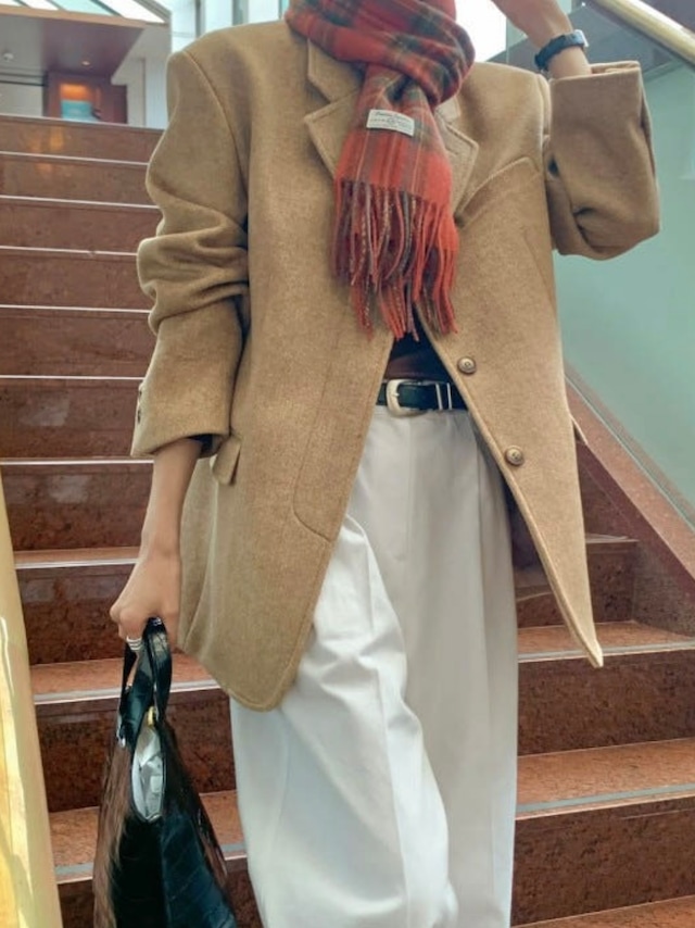 (予約) signature / Chips wool scarf 2color