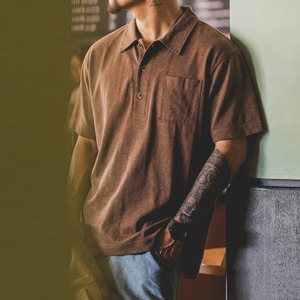 Breathable linen polo shirt(VE131)