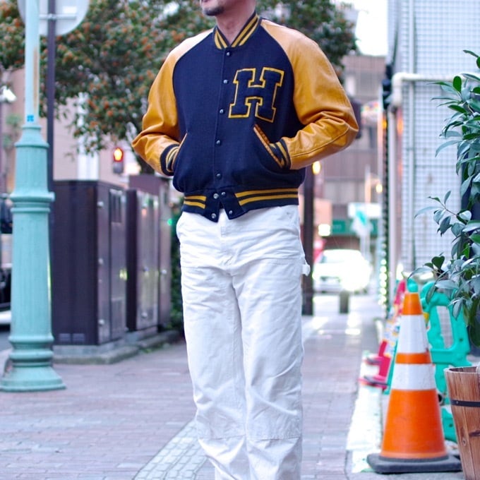 70s DeLong Varsity Jacket 米国製スタジャン 新品未使用