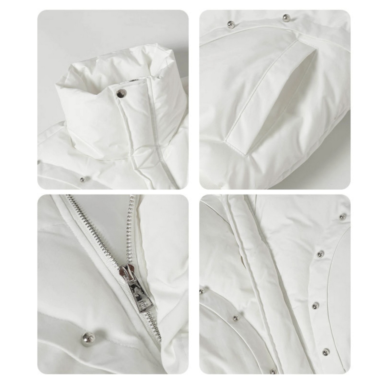 【暖かさUP】リベット 中綿ジャケット T1982