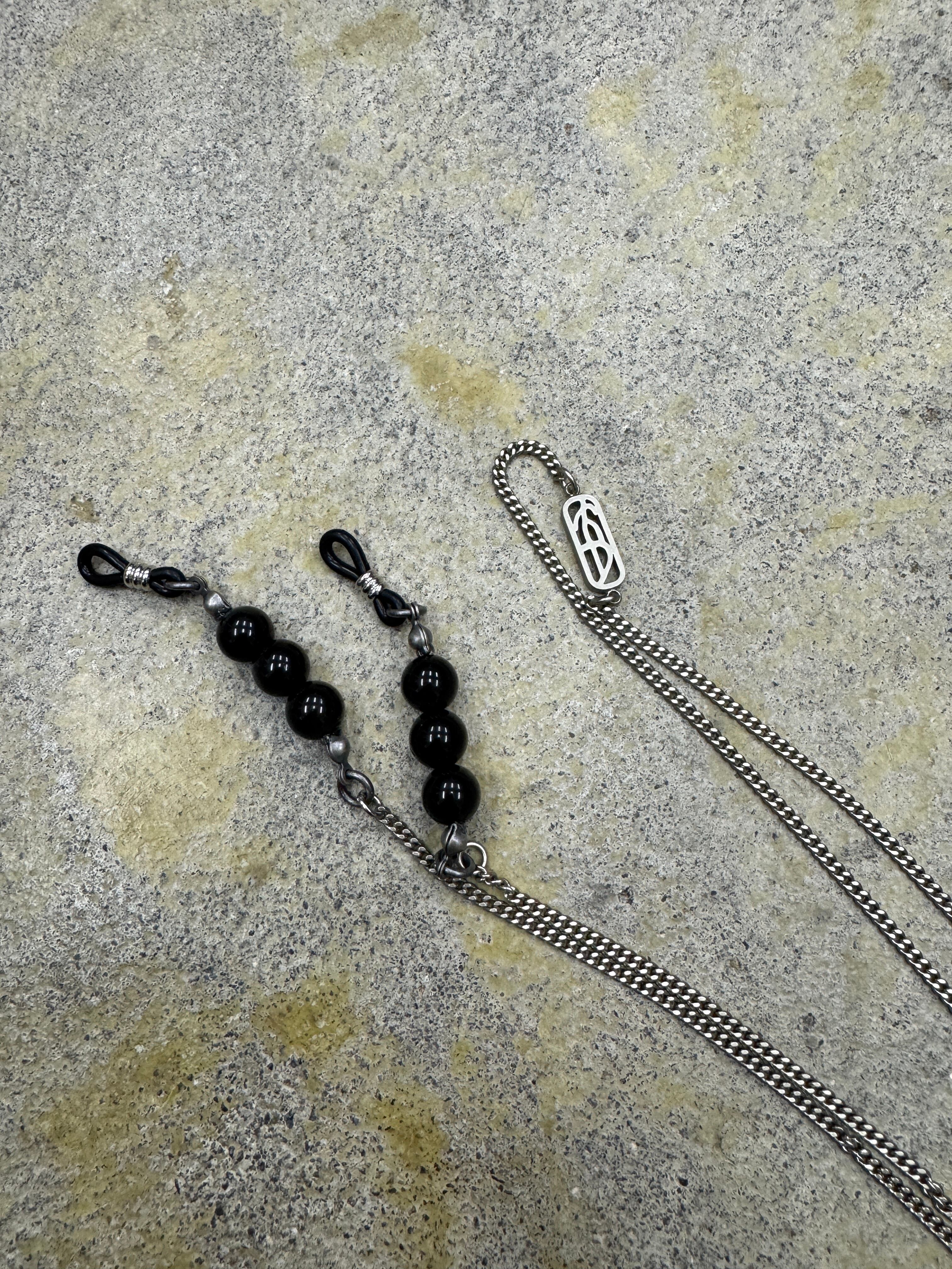 SOSHIOTSUKI | GLASS CHAIN | BLACK/SILVER | HOWDAY