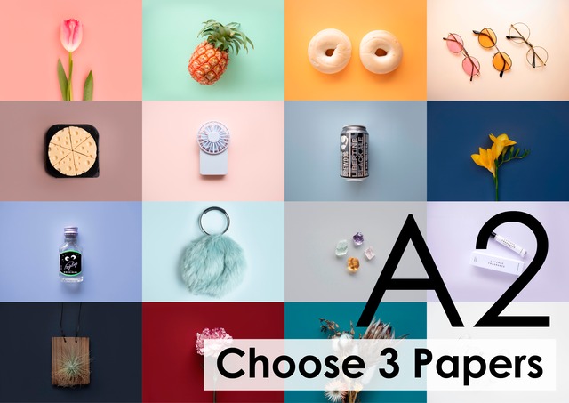 【A2】Choose 3 Papers お好み3枚セット
