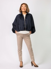 ヴィンテージサテン衿付きブルゾン(BRAHMIN)