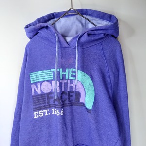 ノースフェイス　プルオーバーフーディー　パーカー　裏起毛　パープル　ビッグロゴM