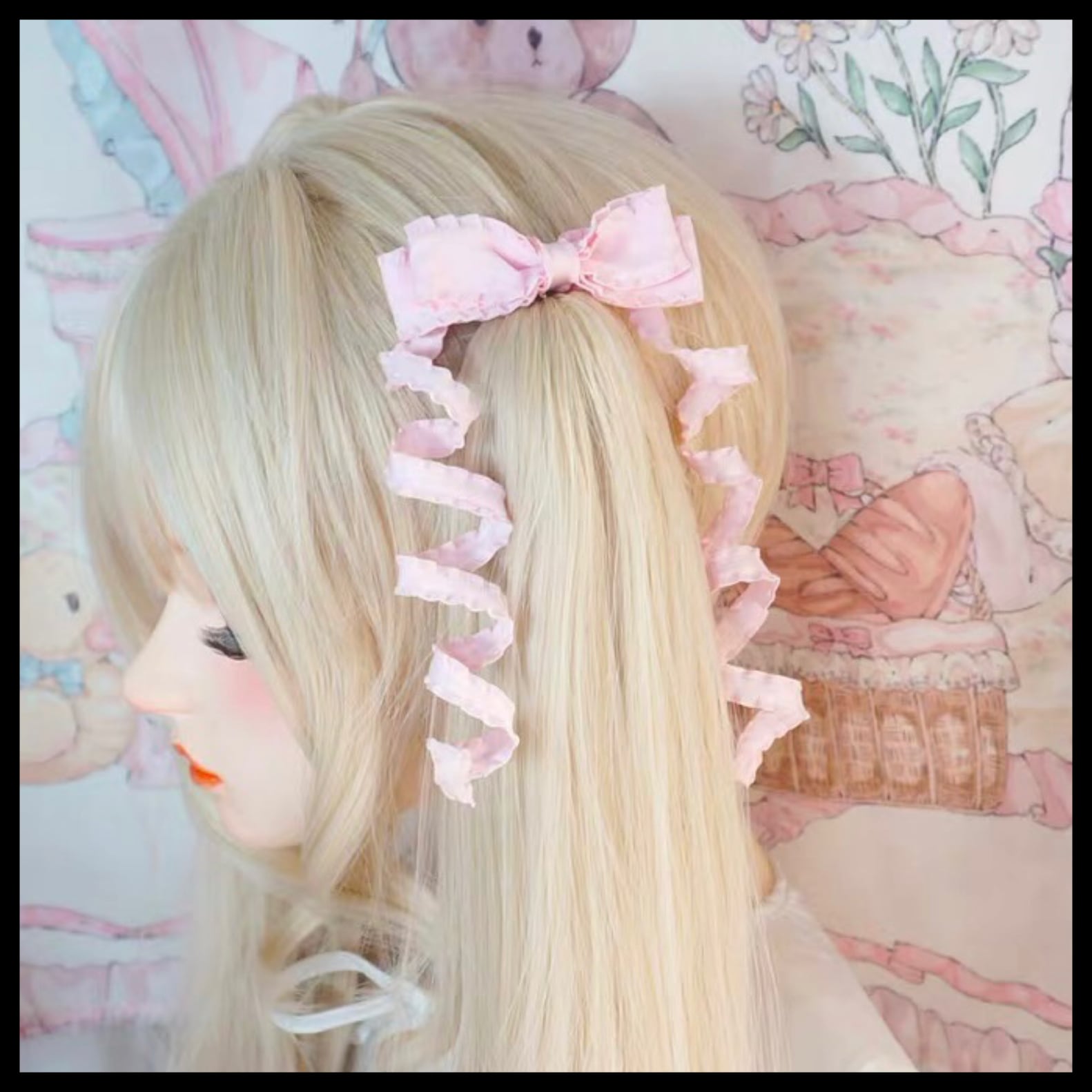 お取り寄せ】アイドル 立体リボン♡ ヘアアクセサリー 2個セット 3色