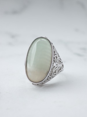 AGAPANTHUS Apple Green Calcite Ring