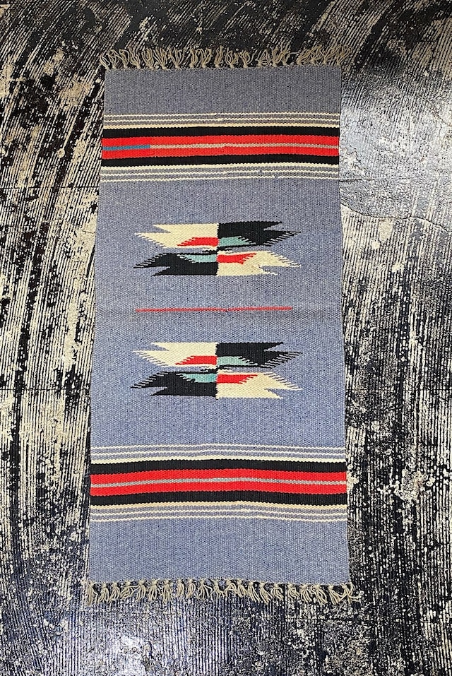 Old Chimayo small rug gray