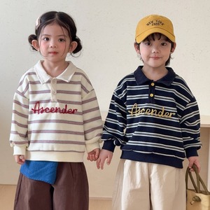 【80-150】ボーダーPOLOトップス C0801