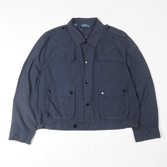 Polo by Ralph Lauren cotton/nylon button up jacket XL /90's ポロラルフローレン ショート丈 コットン/ナイロン ジャケット