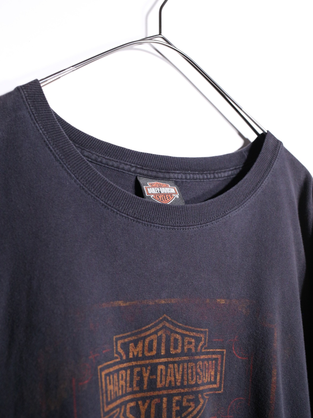 "Harley-Davidson" XXXXXL super over silhouette faded logo graphic tee - 9