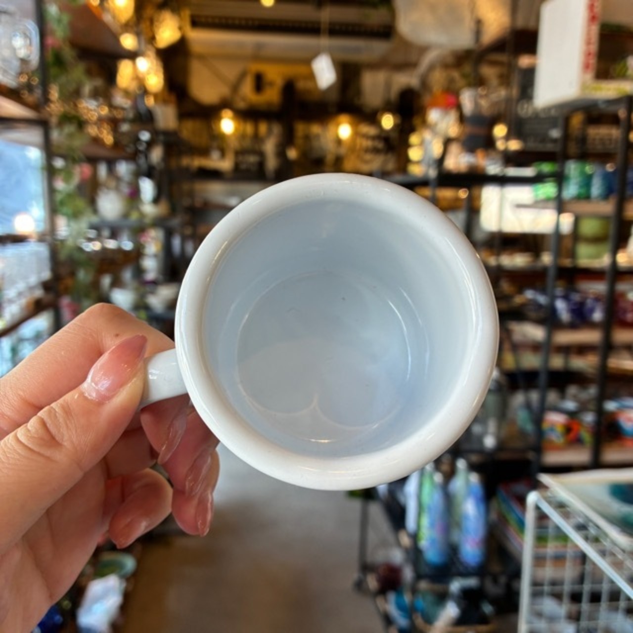POMEL White mug S / ホーロー マグカップ S ホワイト 白 シンプル ミニサイズ コンパクト コップ 歯磨きコップ 洗面 キッチン雑貨 コーヒー 牛乳 紅茶 小さめ ギフト プレゼント