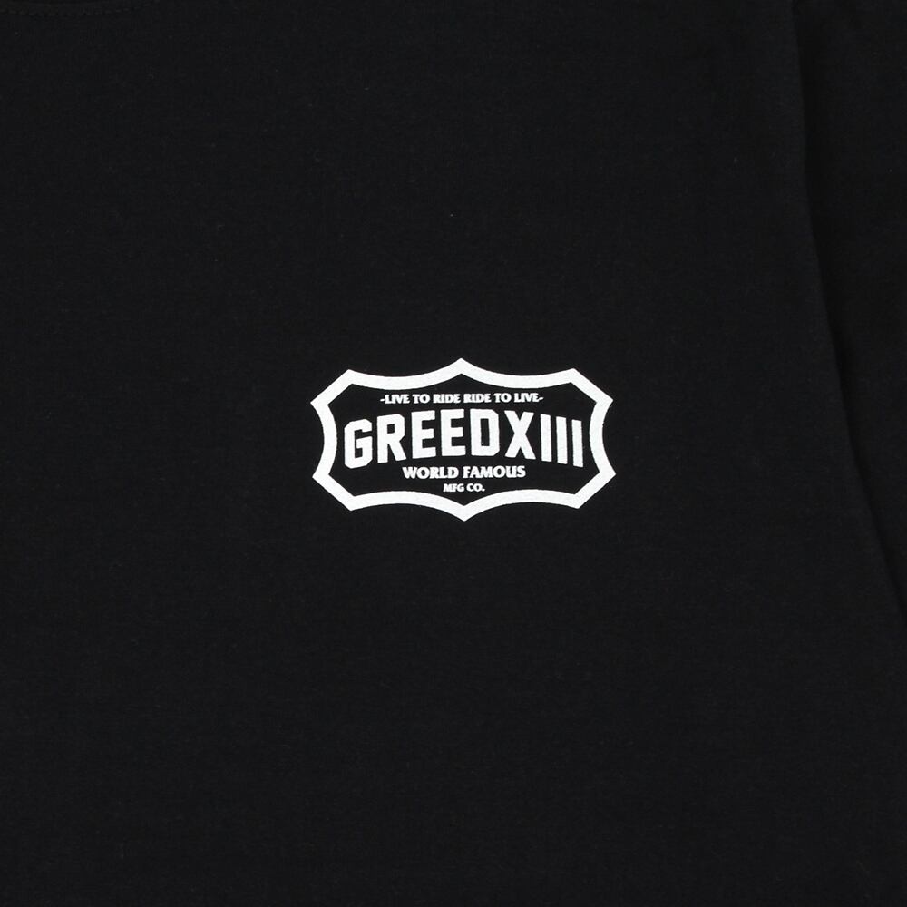 GREED13 P.LOGO T-shirt Black | DOG HOUSE GARAGE