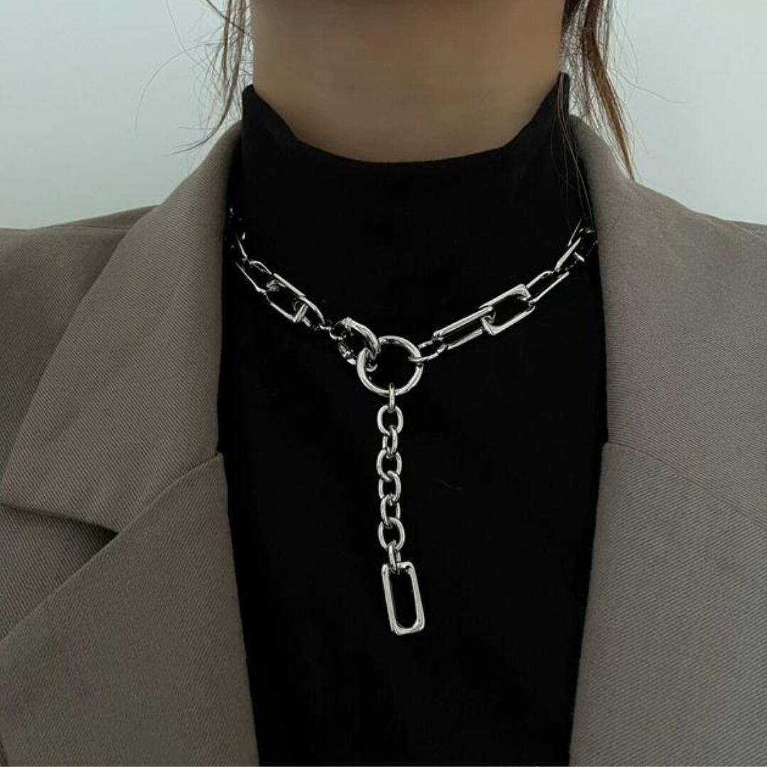 鎖チェーン ネックレス ファッション シンプル 高級感