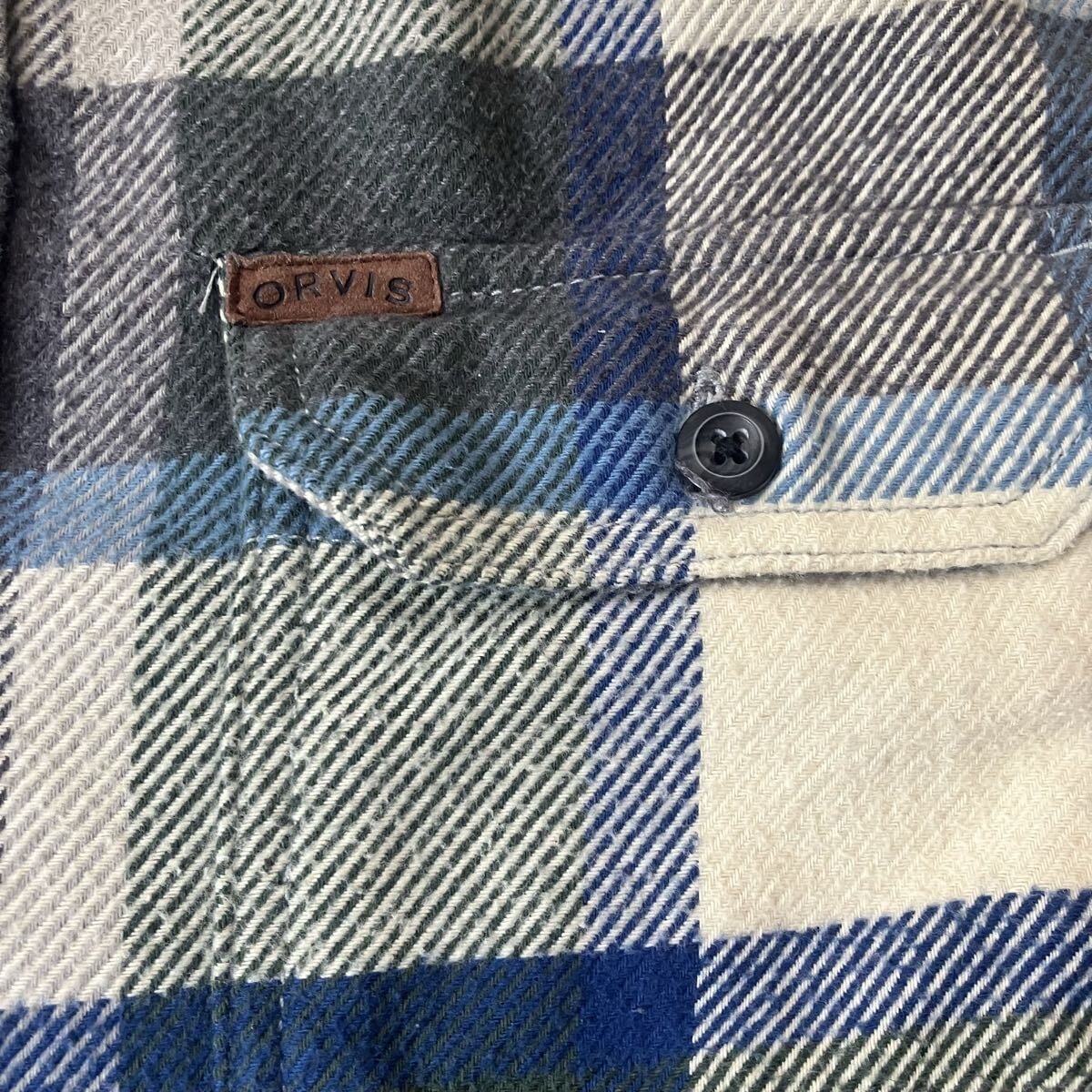00s ORVIS ヘビーネルシャツ Lサイズ チェック フランネルシャツ