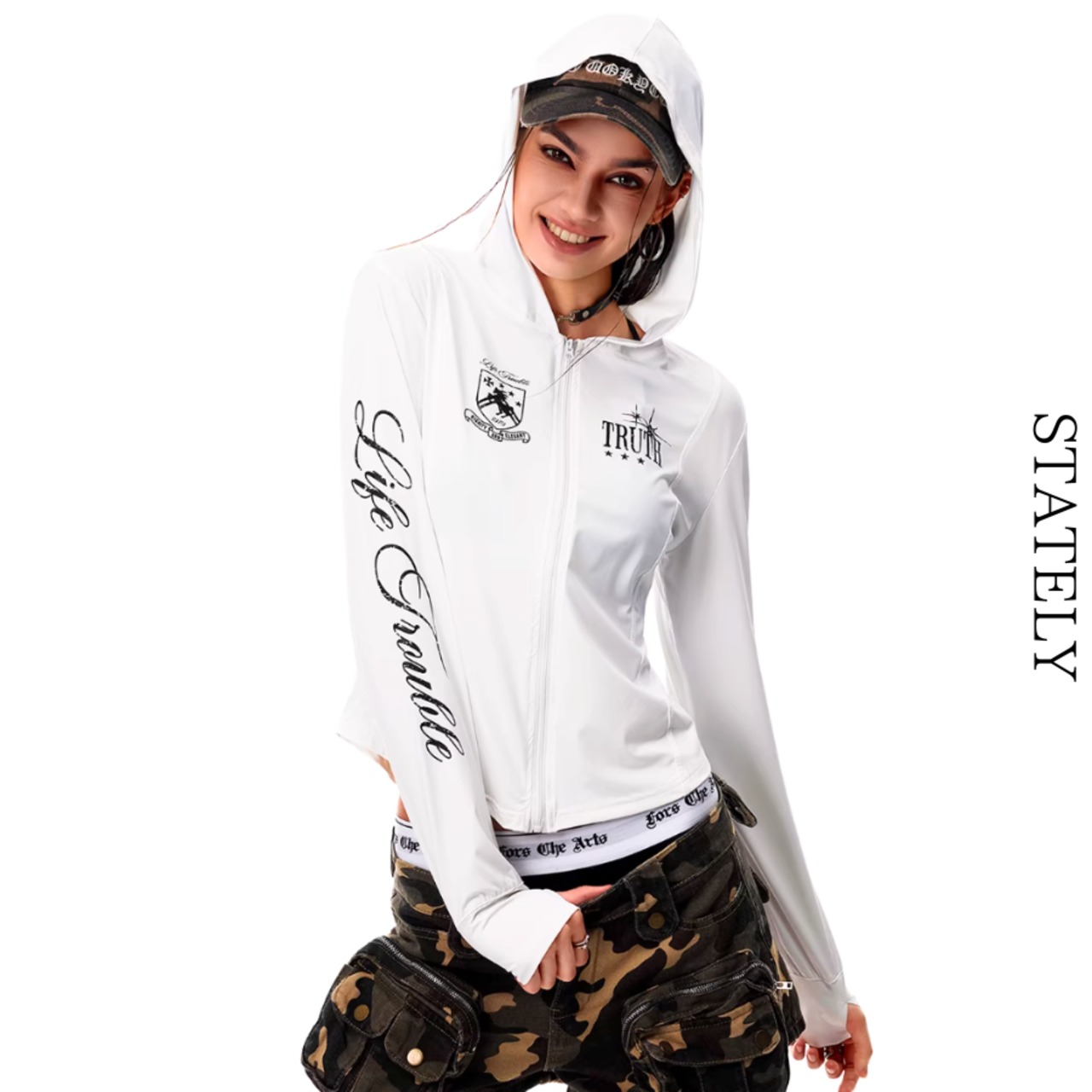 Unisex UVカット Zip Hoodie/2color_T142・画像2