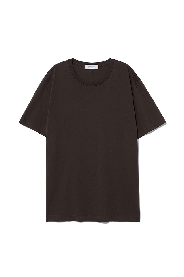 [LE17SEPTEMBRE][メンズ] CREWNECK T-SHIRT [BROWN] 正規品 韓国ブランド 韓国通販 韓国代行 韓国ファッション LE 17 SEPTEMBRE ル 17 セプテンバー le 917韓国 店舗