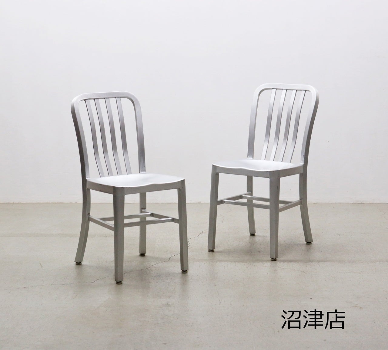 【沼津店】在庫2脚 アルミ ダイニングチェア インダストリアル クラシカル モダン ヴィンテージ RCT17151
