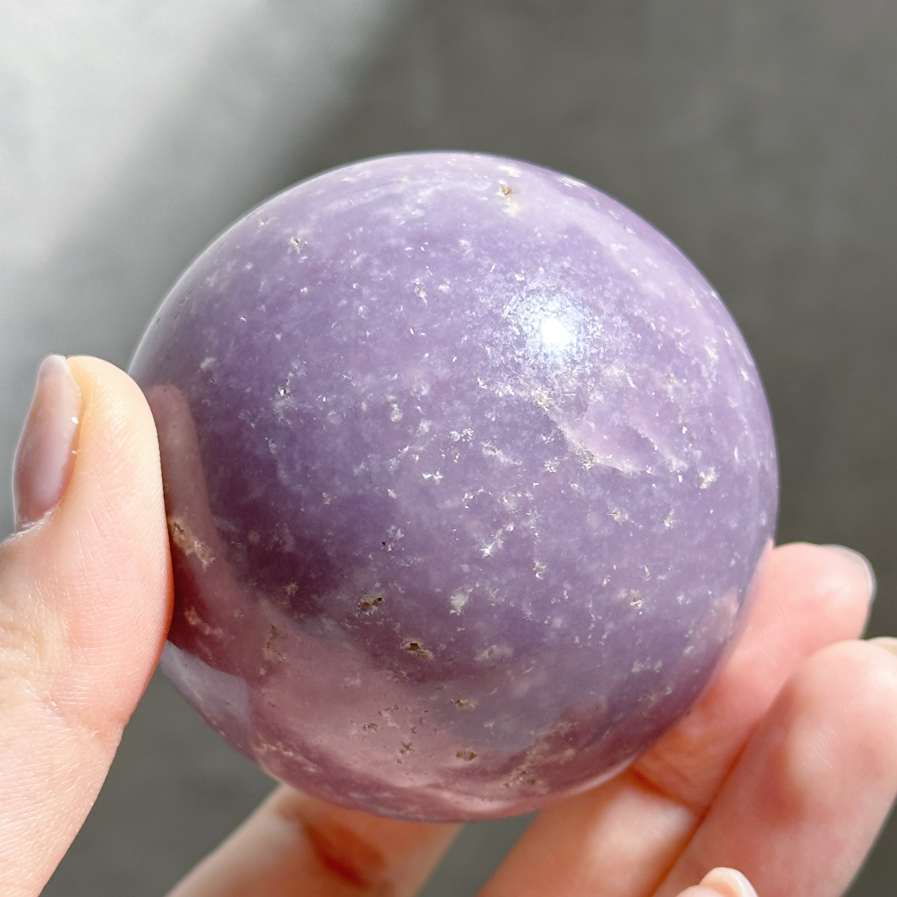 【匿名発送】72ミリ レピドライトスフィア レピドライト スフィア12◇Lepidolite◇天然石・鉱物・パワーストーン