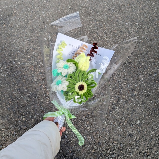 【受注生産品】oshiiro bouquet series green 【推し色シリーズ】 | fuwafuwa flower
