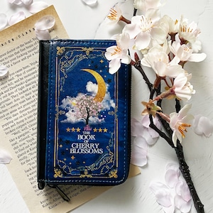 架空の洋書 夜桜の本 ミニ財布・コンパクト財布 キーウォレット
