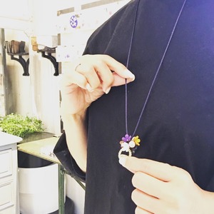 【アウトレット】ジャスミン (ピン無しタイプ)7個入(パープル）