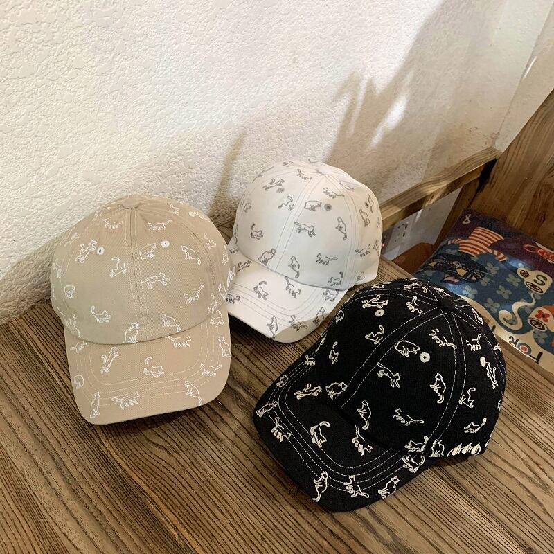 サマーキャップ 刺繍 帽子 夏物 ブラック・アイド・ピーズ57541465694