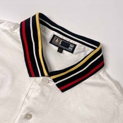 DAKS ダックス ワンポイント 天竺 半袖 ポロシャツ M/ホワイト メンズ