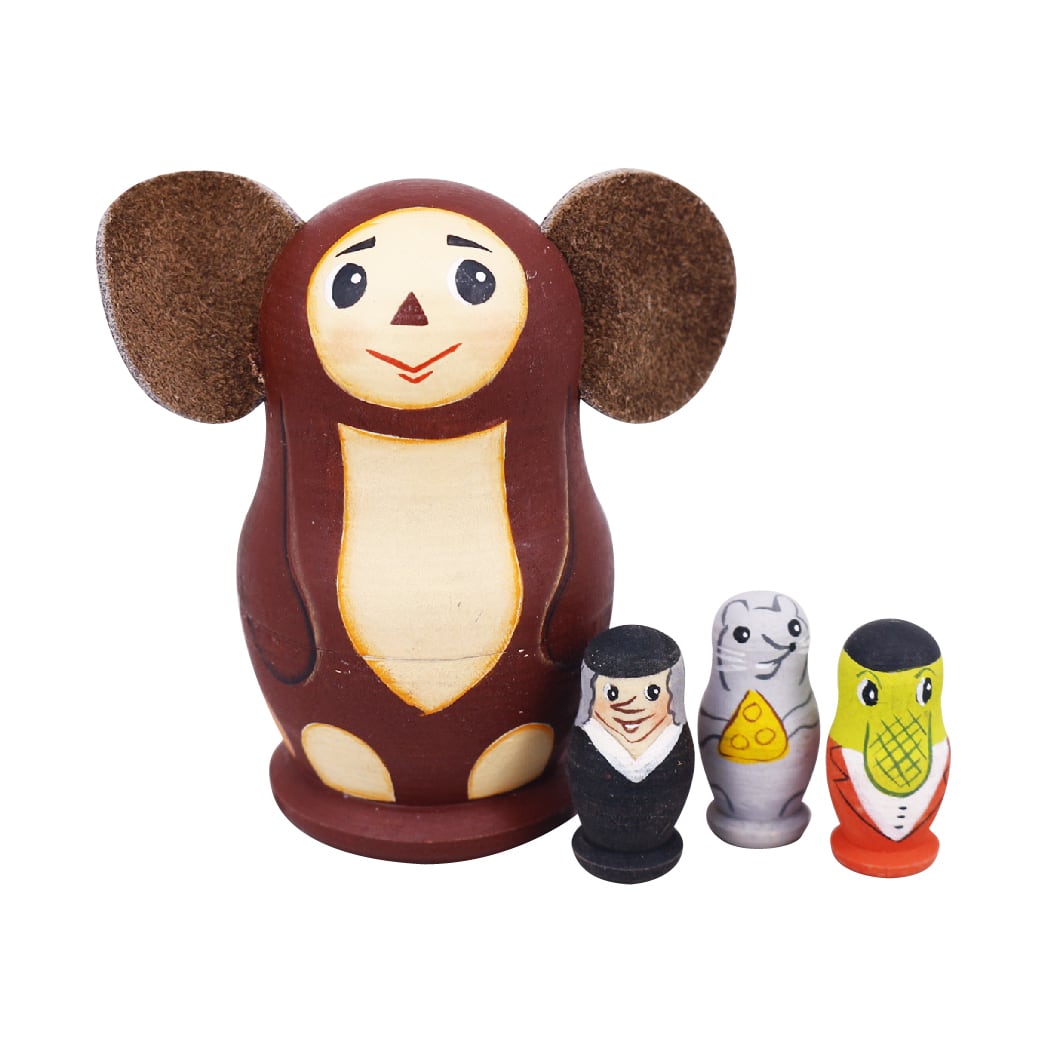 ニキティン工房 チェブラーシカ マトリョーシカ | GINZA HAKKO 木の香