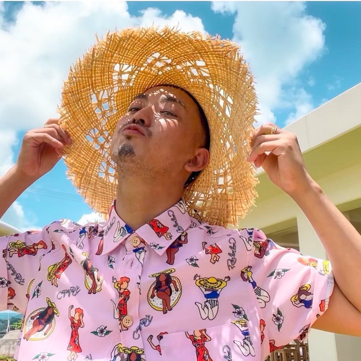 るくくる アロハシャツ (ピンク) | 琉球の心 るくくる